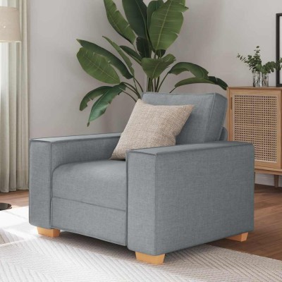 Sillón sofá   gris claro 60 cm tela