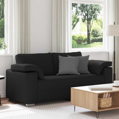 Sofá con cojín Negro 180 x 77 x 82 cm tela