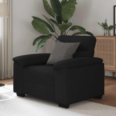Sillón de tela negro 60 cm