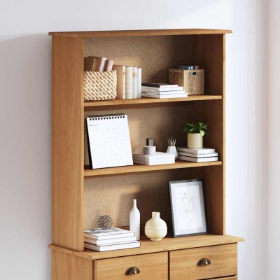 Hutch ASKIM Marrón 91 x 30 x 104 cm Madera maciza de pino