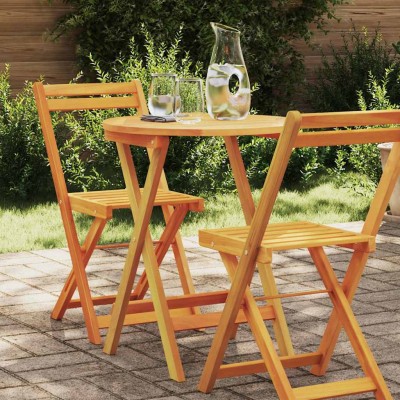 Mesa de jardín plegable Plegable Natural 60 x 60 x 72 cm