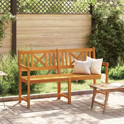 Banco de jardín Marrón 150 x 56 x 90cm Madera maciza de Acacia