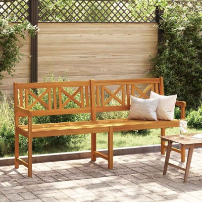 Banco de jardín Marrón 180 x 56 x 90cm Madera maciza de Acacia