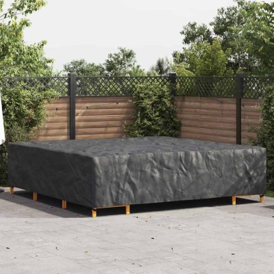 Funda para muebles de exterior Negro 300 x 300 x 70 cm 420D