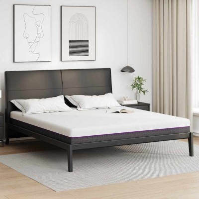 Colchón Blanco y gris 200 x 200 cm Espuma