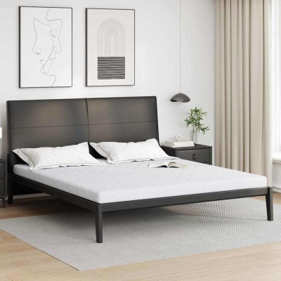 Colchón con Capa de Coco Blanco 200 x 200 cm Espuma PU
