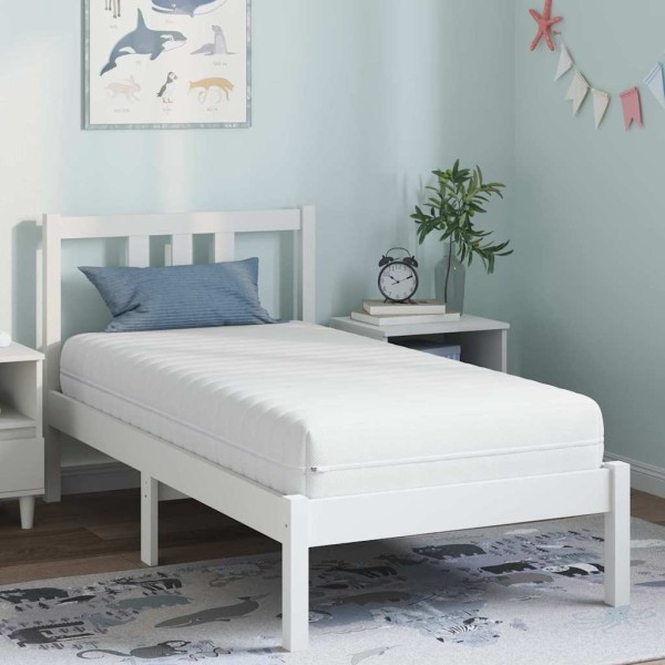 Colchón Blanco 80 x 160 cm Resorte pocket