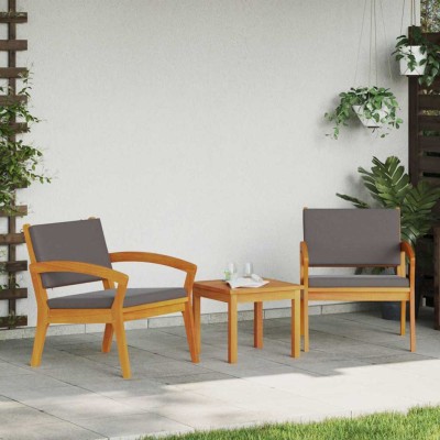 Conjunto bistro Marrón 45 x 45 x 38cm Madera maciza de Acacia