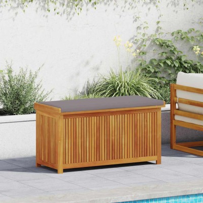 Cojines para exterior 113x50x60,5 cm madera maciza acacia