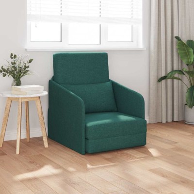 Sofá cama Verde oscuro 65 x 80 x 83 cm tela
