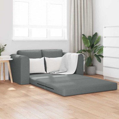 Sofá cama Gris oscuro 148 x 71 x 83 cm tela
