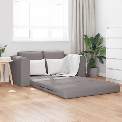 Sofá cama Taupé 148 x 71 x 83 cm tela