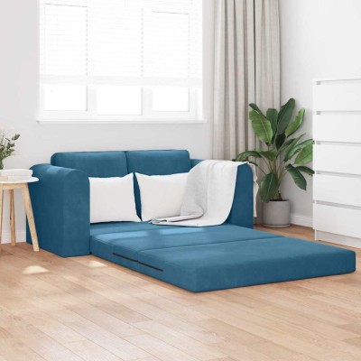 Sofá cama Azul 148 x 71 x 83 cm Terciopelo