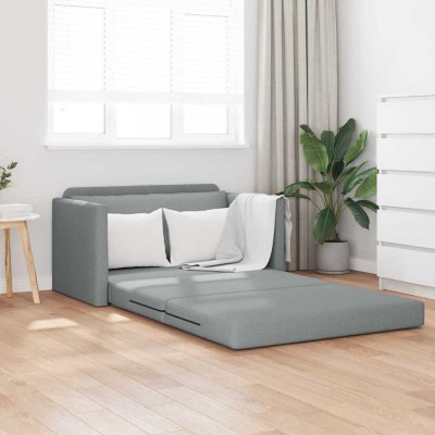 Sofá cama Gris claro 124 x 71 x 78 cm tela