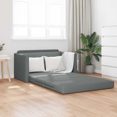 Sofá cama Gris oscuro 124 x 71 x 78 cm tela