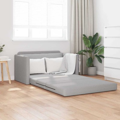 Sofá cama Gris nube 124 x 71 x 78 cm tela