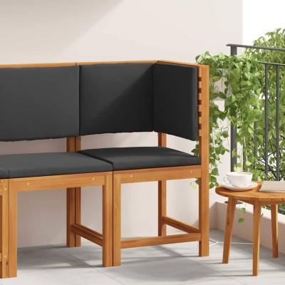 Silla de Jardín Marrón 50 x 50 x 91cm Madera maciza de Acacia