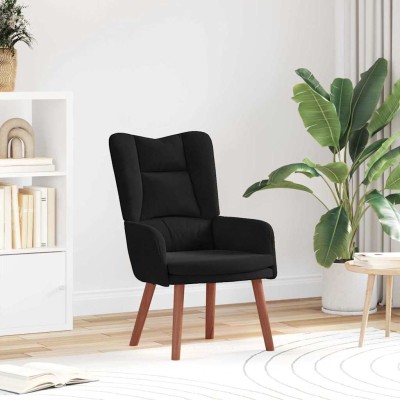 Silla Relax Negro 63 x 67 x 94 cm Terciopelo