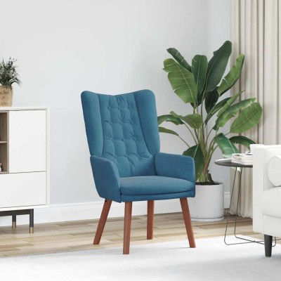 Silla Relax Azul 63 x 67 x 94 cm Terciopelo
