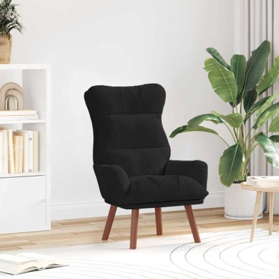 Silla Relax Negro 69 x 74 x 93 cm Terciopelo