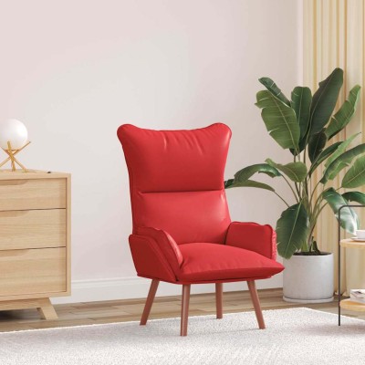 Silla Relax Rojo 69 x 74 x 93 cm Cuero sintético
