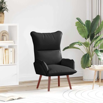 Silla Relax Negro 69 x 74 x 93 cm Cuero sintético