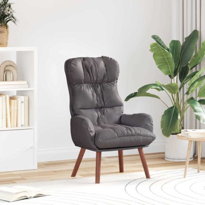 Silla Relax Gris 69 x 74 x 93 cm Cuero sintético