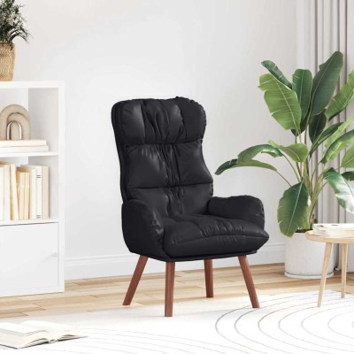 Silla Relax Negro 69 x 74 x 93 cm Cuero sintético
