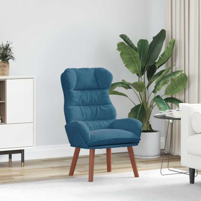 Silla Relax Azul 69 x 74 x 93 cm Terciopelo
