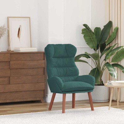Silla Relax Verde oscuro 69 x 74 x 93 cm Terciopelo