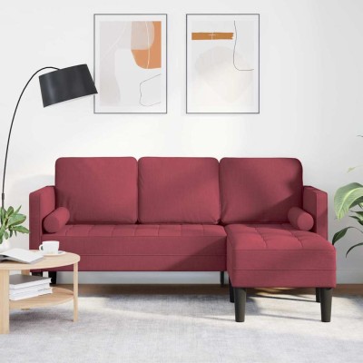 Juego de Sofá Rojo tinto 173 x 131 x 67 cm tela