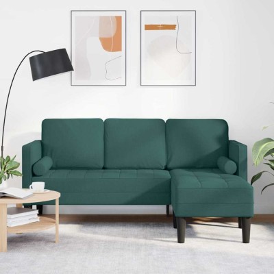 Juego de Sofá Verde oscuro 173 x 131 x 67 cm tela