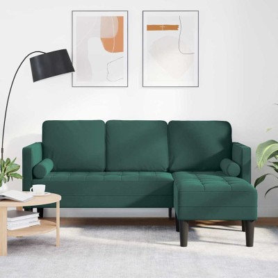 Juego de Sofá Verde oscuro 173 x 131 x 67 cm Terciopelo