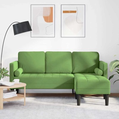 Juego de Sofá Verde claro 173 x 131 x 67 cm Terciopelo