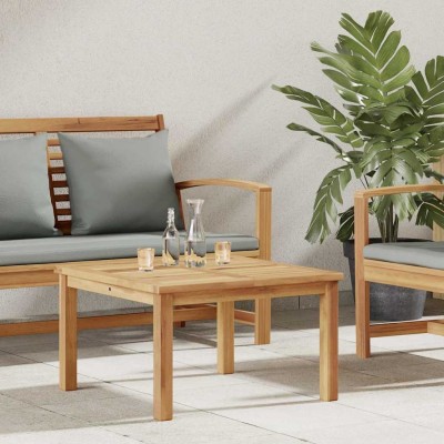 Mesa de Café Marrón 60 x 60 x 36 cm Madera de teca maciza