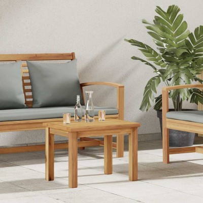 Mesa de Café Marrón 50 x 35 x 36 cm Madera de teca maciza