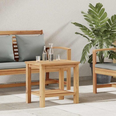 Mesa de Café Marrón 50 x 35 x 45 cm Madera de teca maciza