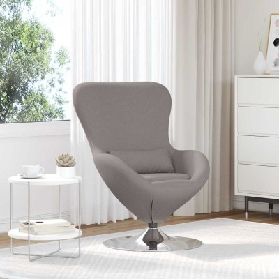 Sillón huevo Taupé tela
