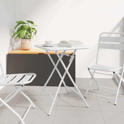 Mesa de Jardín Blanco 55 x 55 x 73 cm