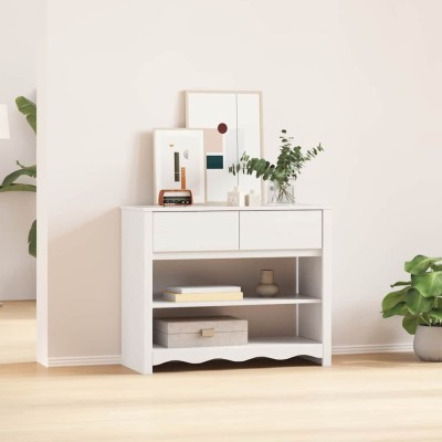 Mesa Consola con cajón Drammen Blanco 89.5 x 37 x 73 cm