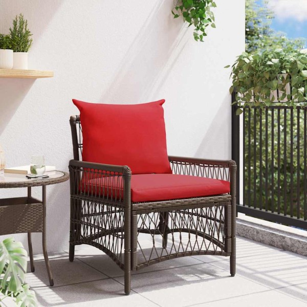 Silla de Jardín Marrón 60 x 70 x 78cm ratán sintético