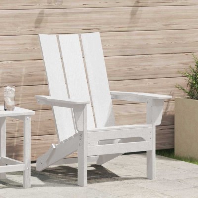 Silla Adirondack Plegable Blanco 74.5 x 80.5 x 90cm Plástico