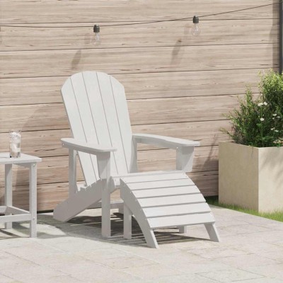 Silla Adirondack Blanco 74 x 82 x 92cm Plástico