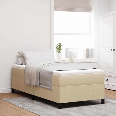 Estructura de cama Verde grisáceo 80 x 200 cm Telas de pana