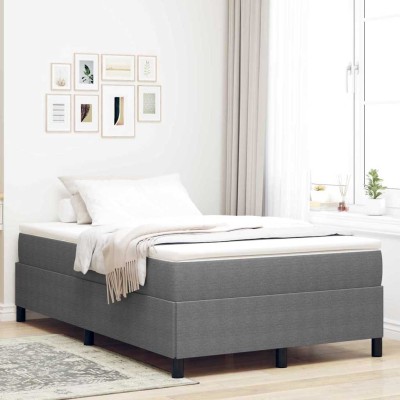Estructura de cama Gris claro 120 x 200 cm Telas de pana