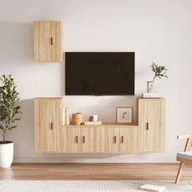 Banco con cajón madera de mango maciza 120x36x60 cm