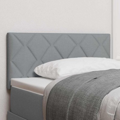 Cabecero de Tela Geometric con cabecera Gris claro 90 cm tela