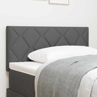 Cabecero de Tela Geometric con cabecera Gris oscuro 100 cm tela