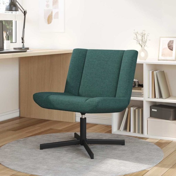 Silla giratoria Verde oscuro 63 x 75 x 76 cm tela