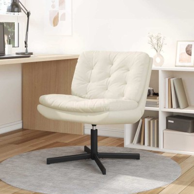 Sillón Relax giratorio Otro Crema 63 x 75 x 76 cm Terciopelo